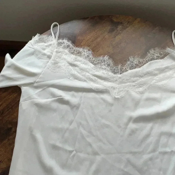 Womens cold shoulder chiffon blouse - Picture 4 of 10